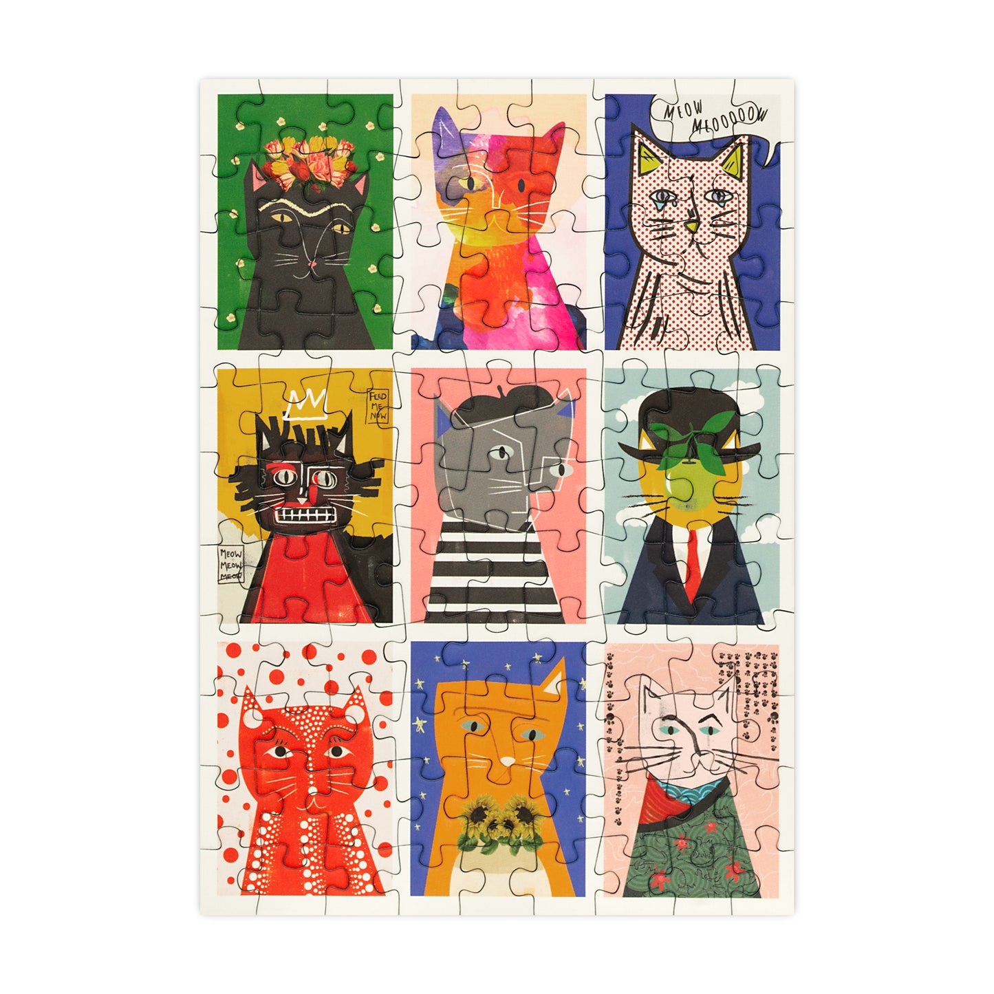Art Cats - 99 Piece Mini Jigsaw Puzzle