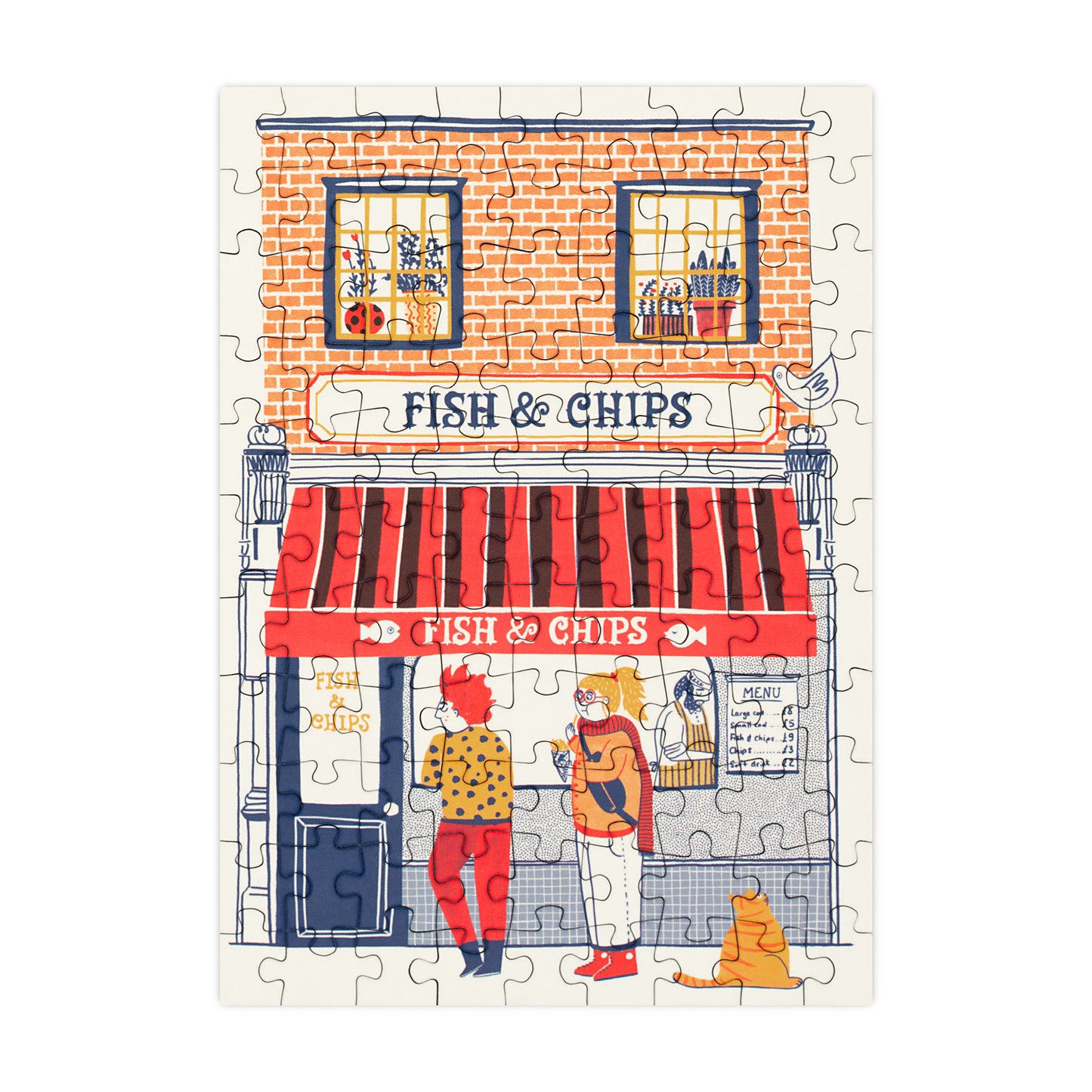 Fish & Chips - 99 Piece Mini Jigsaw Puzzle