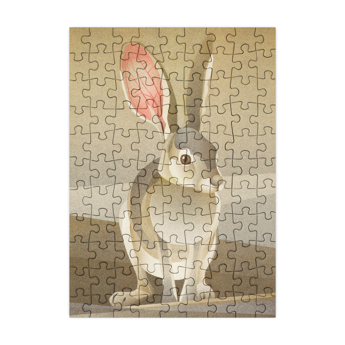 Hare - 99 Piece Mini Jigsaw Puzzle