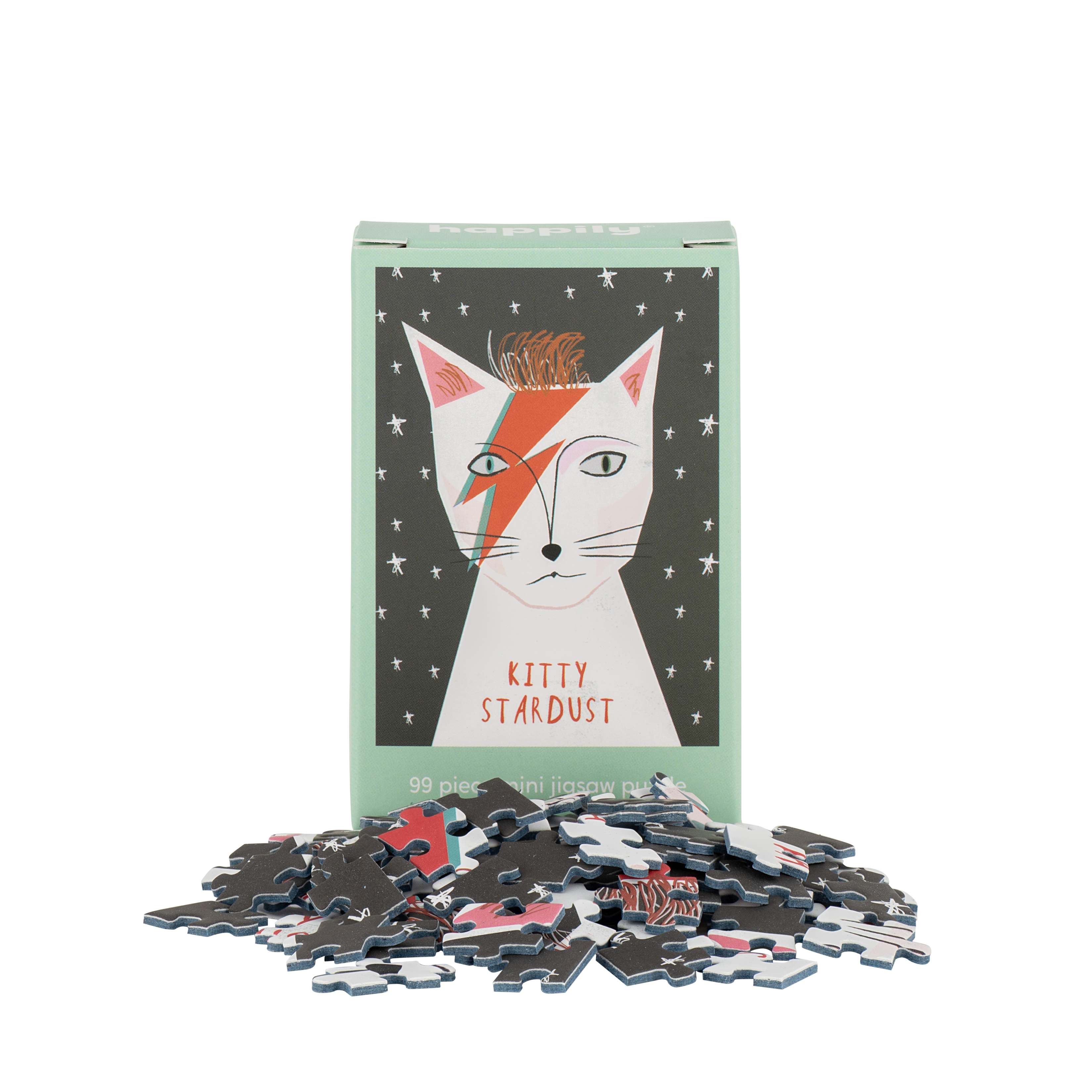 Kitty Stardust - 99 Piece Mini Jigsaw Puzzle – Happily Puzzles