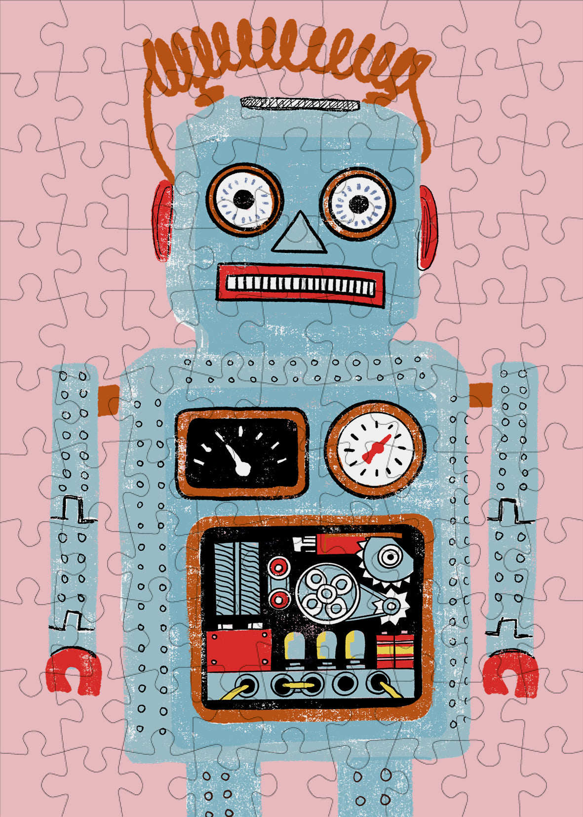 Robot - 99 Piece Mini Jigsaw Puzzle