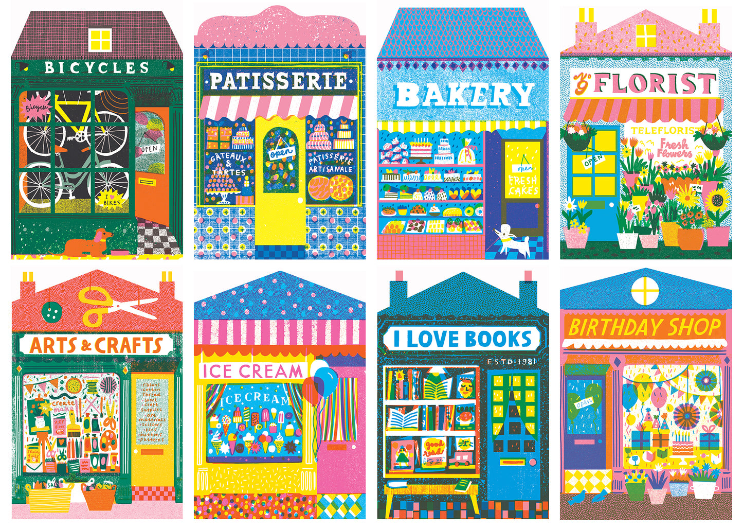 Shops - 1,000 Piece Jigsaw Puzzle