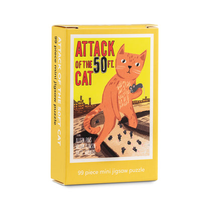Attack of the 50ft Cat - 99 Piece Mini Jigsaw Puzzle