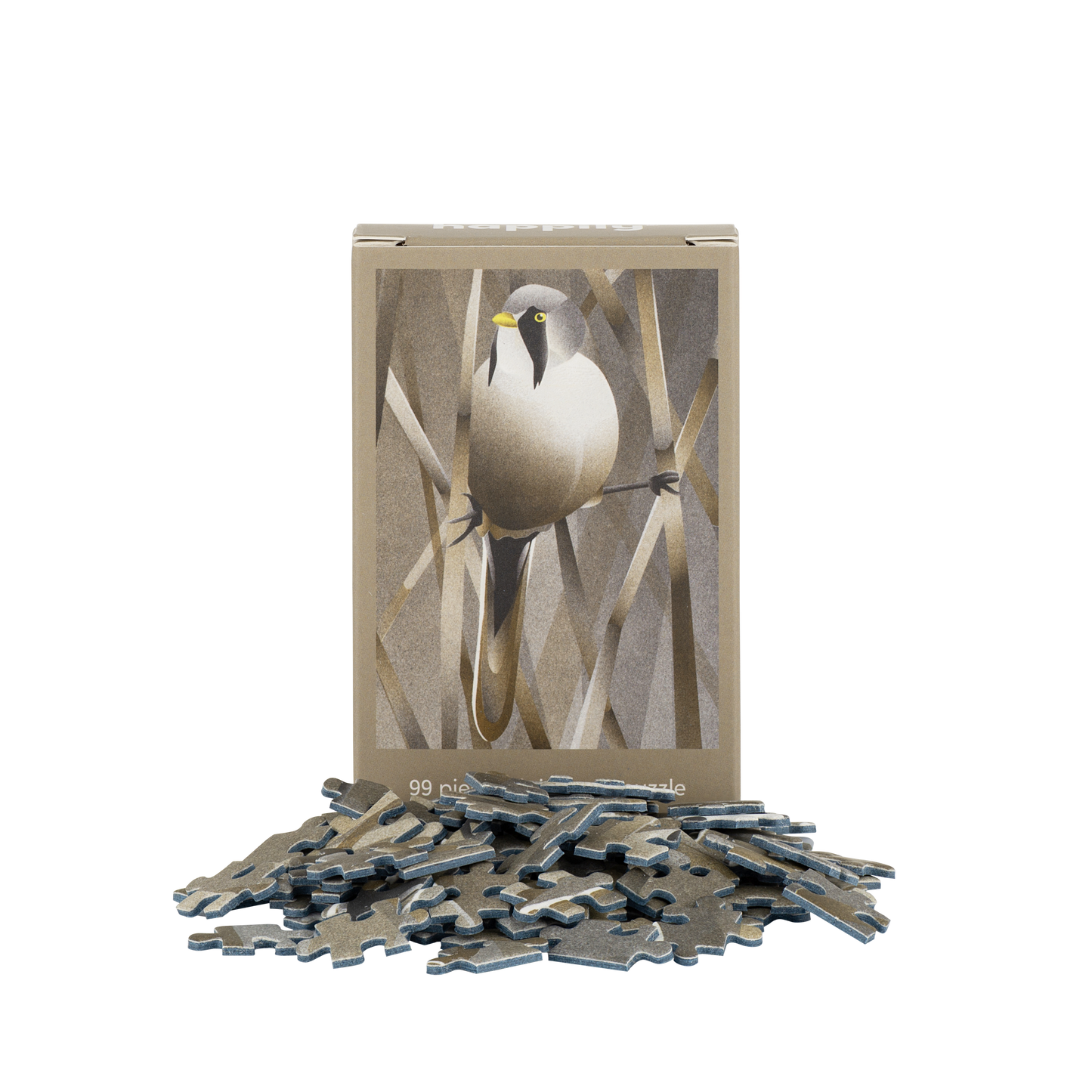 Bearded Tit - 99 Piece Mini Jigsaw Puzzle