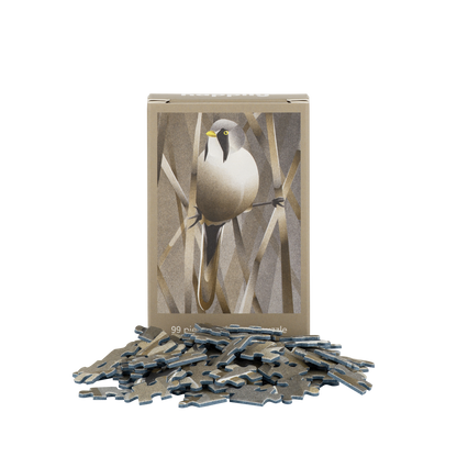 Bearded Tit - 99 Piece Mini Jigsaw Puzzle