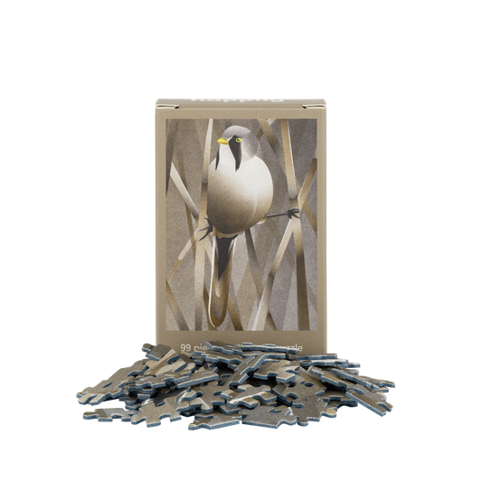 Bearded Tit - 99 Piece Mini Jigsaw Puzzle
