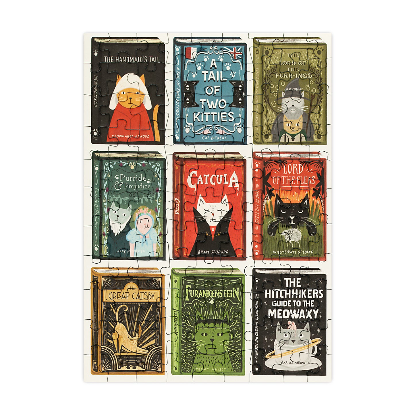 Book Cats - 99 Piece Mini Jigsaw Puzzle