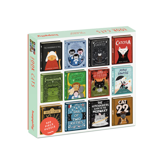 Book Cats - 500 Piece Jigsaw Puzzle