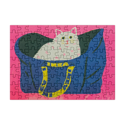 Cat in a bag - 99 Piece Mini Jigsaw Puzzle