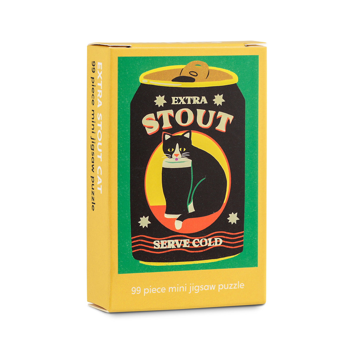 Extra Stout Cat  - 99 Piece Mini Jigsaw Puzzle
