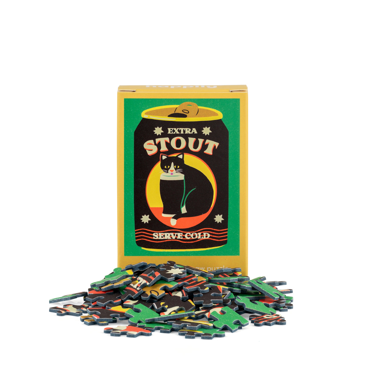 Extra Stout Cat  - 99 Piece Mini Jigsaw Puzzle
