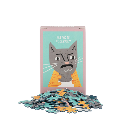 Freddie Purrcury - 99 Piece Mini Jigsaw Puzzle