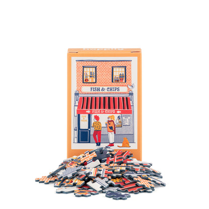 Fish & Chips - 99 Piece Mini Jigsaw Puzzle