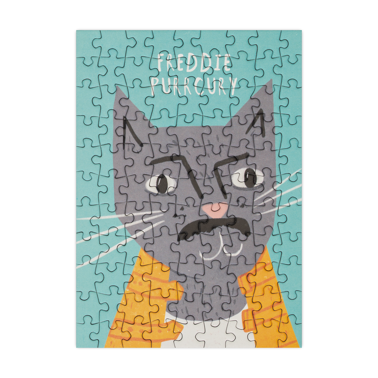 Freddie Purrcury - 99 Piece Mini Jigsaw Puzzle
