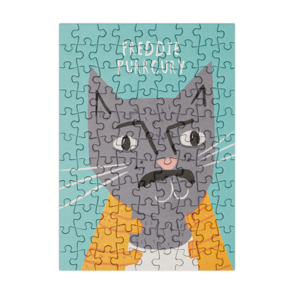 Freddie Purrcury - 99 Piece Mini Jigsaw Puzzle