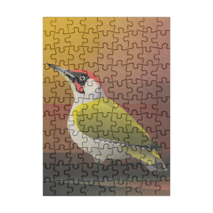 Green Woodpecker - 99 Piece Mini Jigsaw Puzzle