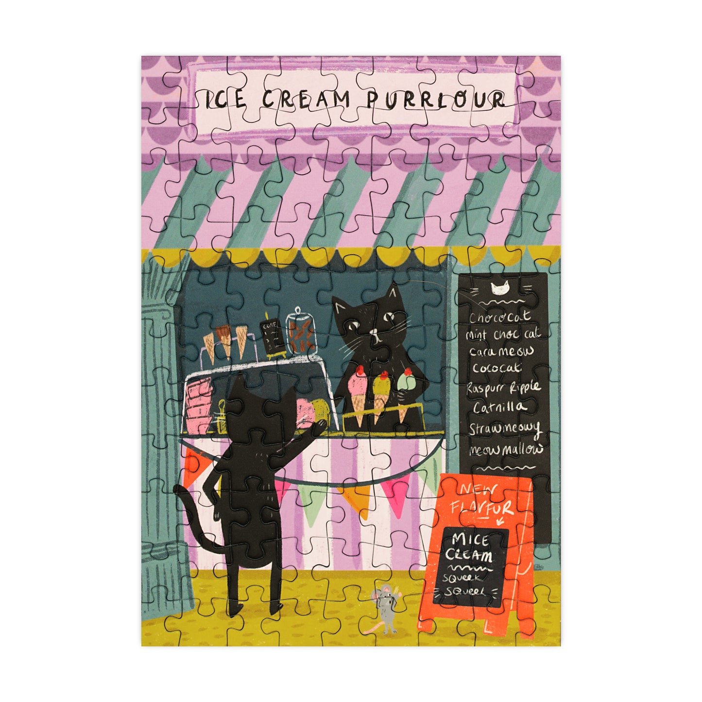 Ice Cream Purrlour - 99 Piece Mini Jigsaw Puzzle