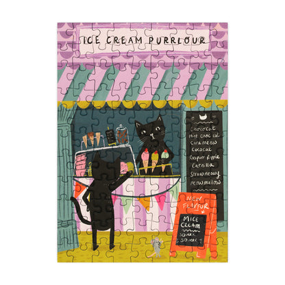 Ice Cream Purrlour - 99 Piece Mini Jigsaw Puzzle
