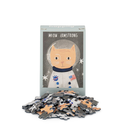 Meow Armstrong - 99 Piece Mini Jigsaw Puzzle