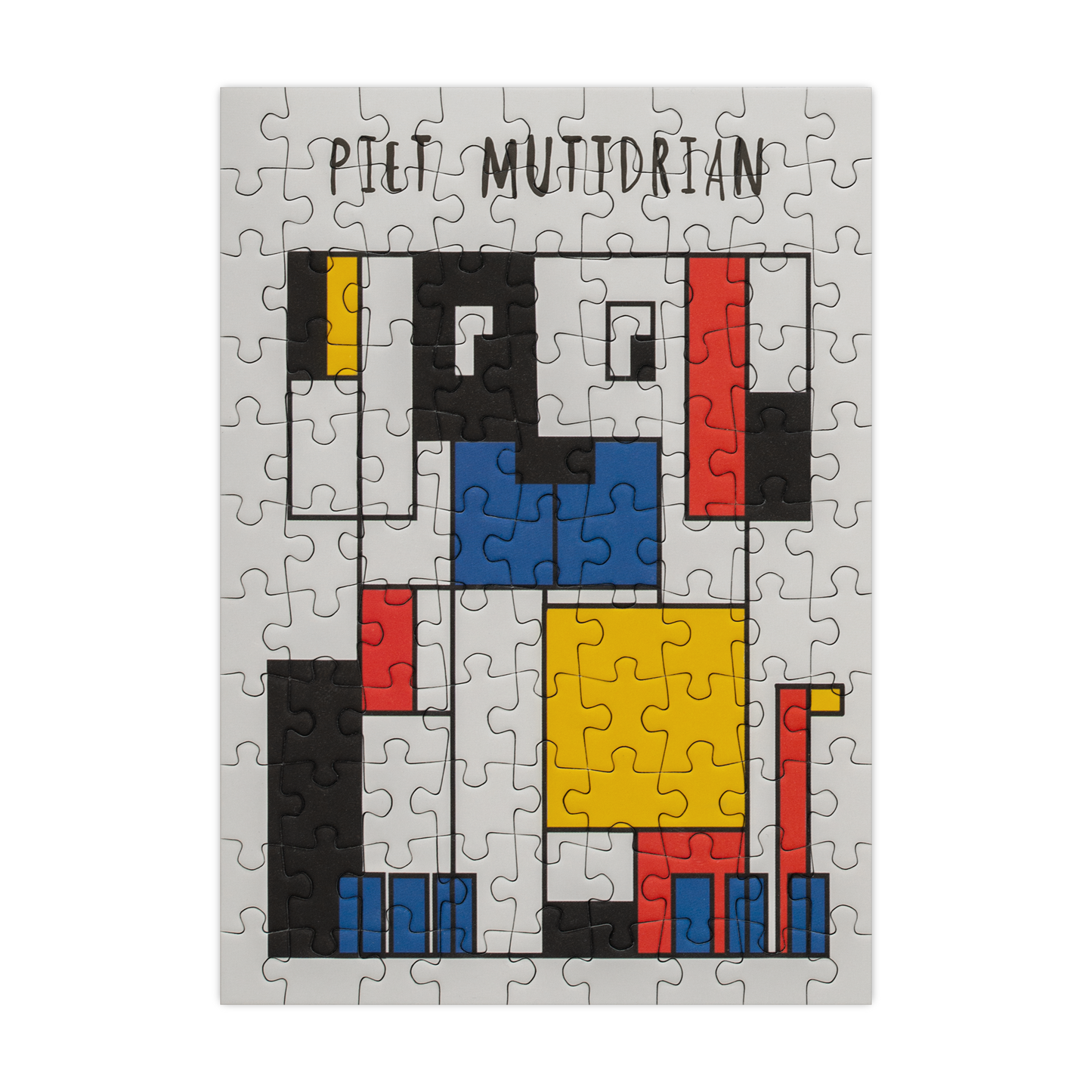 Piet Muttdrian - 99 Piece Mini Jigsaw Puzzle