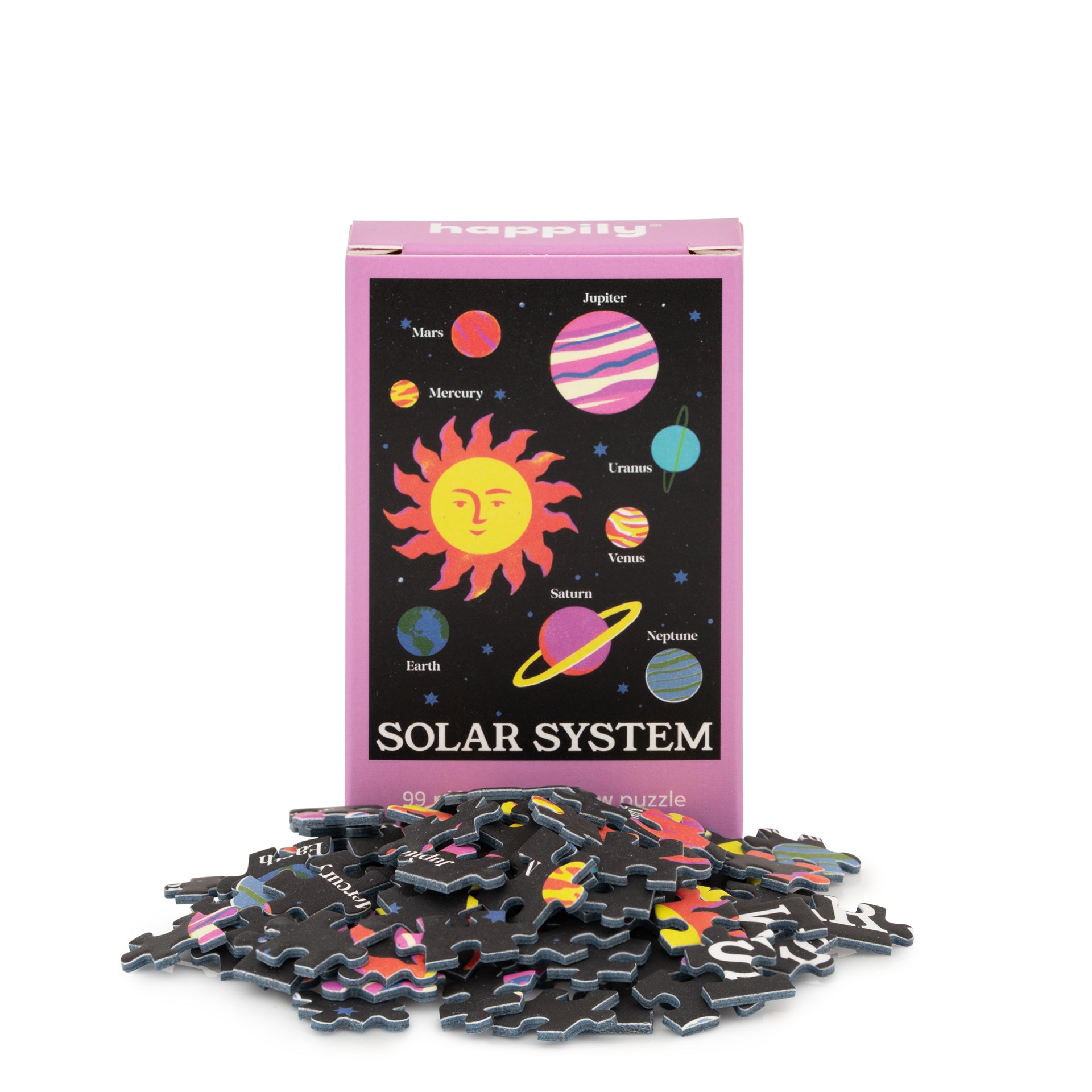 Solar System - 99 Piece Mini Jigsaw Puzzle – Happily Puzzles