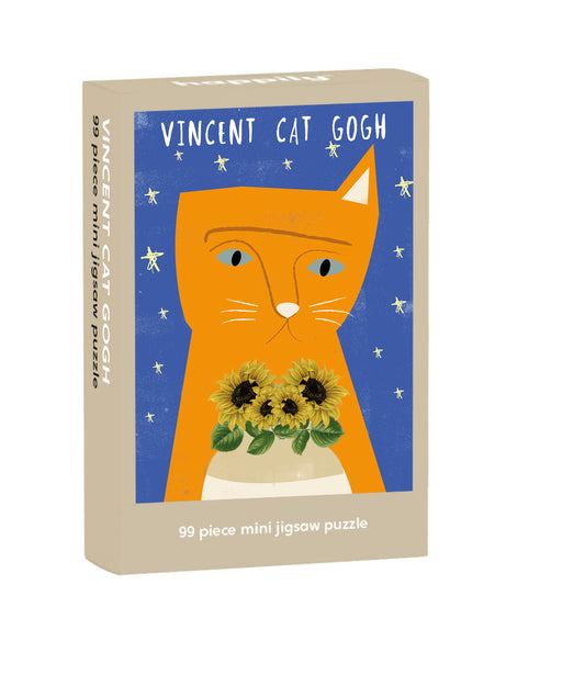 Vincent Cat Gogh - 99 Piece Mini Jigsaw Puzzle