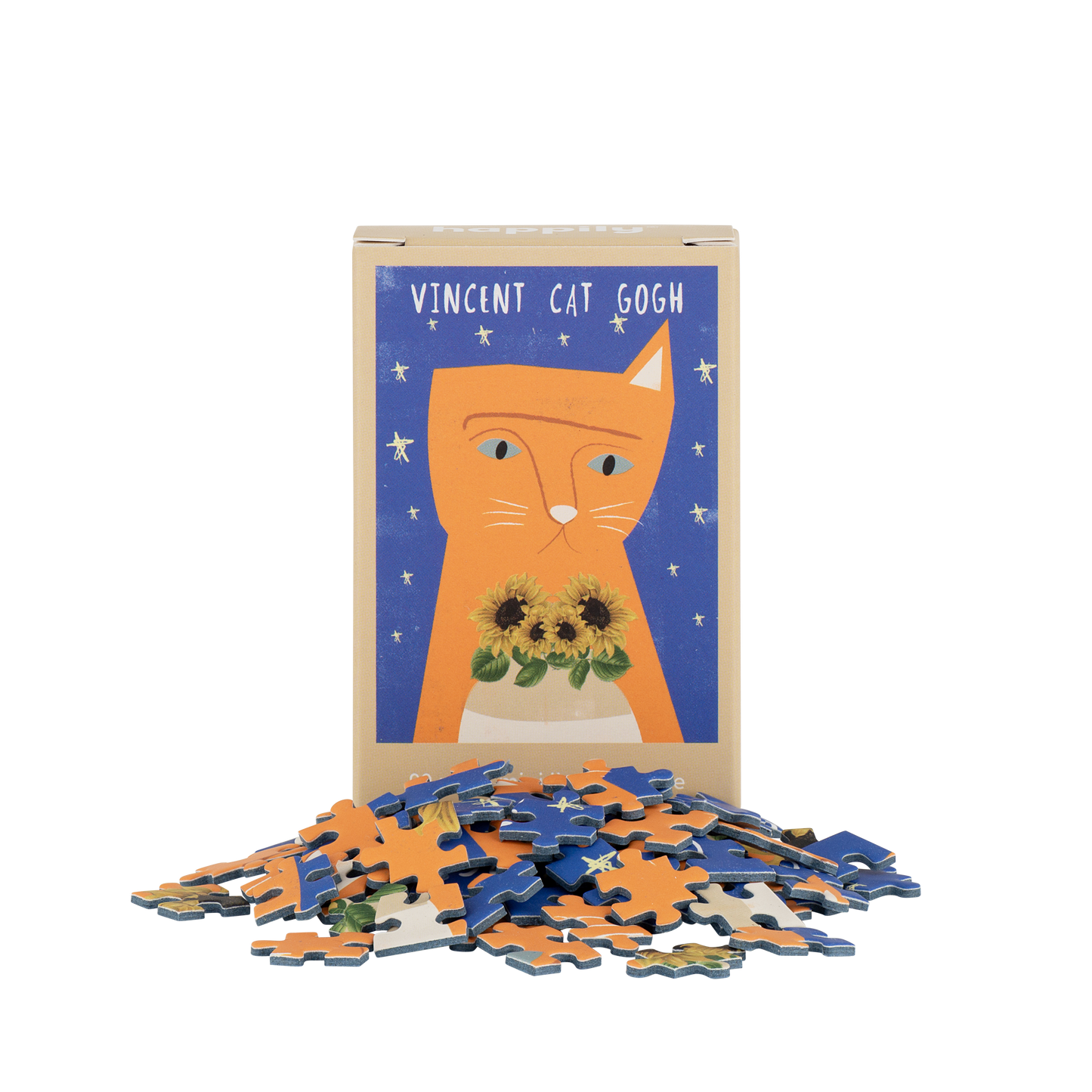 Vincent Cat Gogh - 99 Piece Mini Jigsaw Puzzle