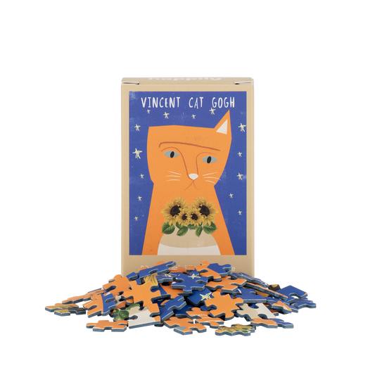 Vincent Cat Gogh - 99 Piece Mini Jigsaw Puzzle