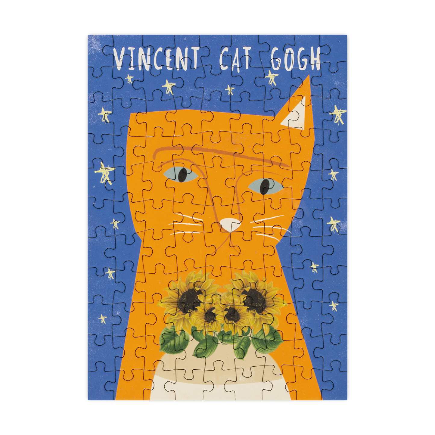Vincent Cat Gogh - 99 Piece Mini Jigsaw Puzzle