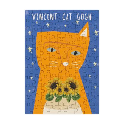 Vincent Cat Gogh - 99 Piece Mini Jigsaw Puzzle